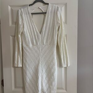 Glamorous Long Sleeve Sequin Dress